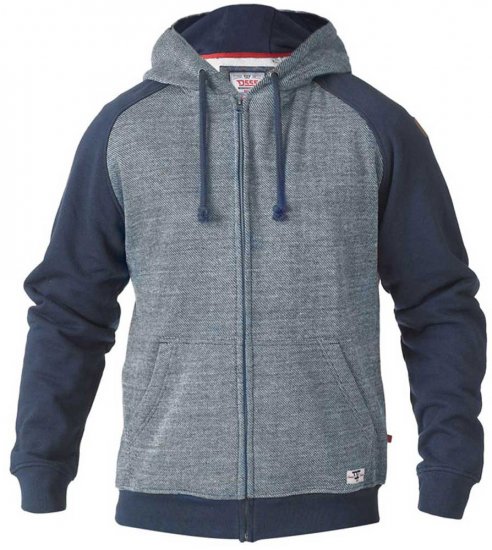 D555 Cristiano Hoodie Blue/Navy - Sweatshirts & hoodies - Sweatshirts/Hoodies grande taille homme