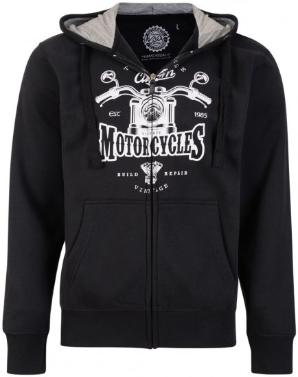 Kam Jeans 775 MC Hoodie Black - Sweatshirts & hoodies - Sweatshirts/Hoodies grande taille homme
