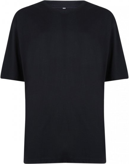 Motley Denim V-neck T-shirt Black - T-shirts - T-shirts Homme Grande Taille