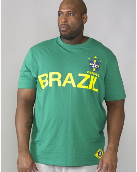 D555 Ricardo T-shirt Green - T-shirts - T-shirts Homme Grande Taille