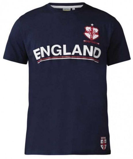 D555 Leon T-shirt Navy - T-shirts - T-shirts Homme Grande Taille