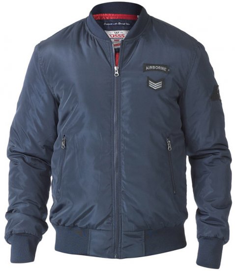 D555 Pedro Bomber Jacket Navy - Vestes - Vestes homme grandes tailles