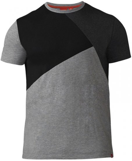 D555 Authentic T-shirt Grey - T-shirts - T-shirts Homme Grande Taille