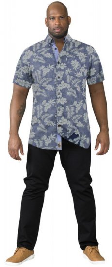 D555 Oswald Short Sleeve Hawaii Shirt - Chemises - Chemises Grandes Tailles Hommes