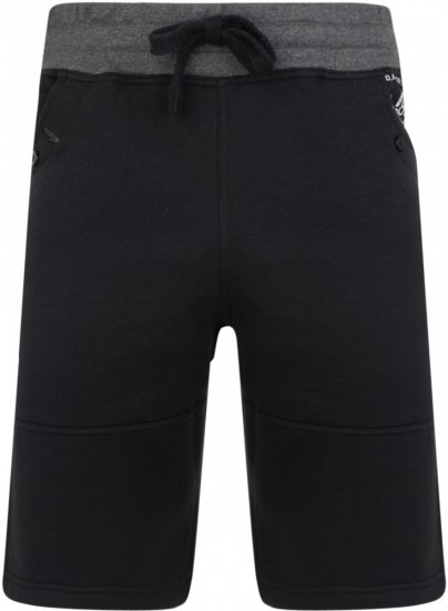 Kam Jeans 316 Jogger Shorts Black - Pantalons/shorts de survêtement - Survêtement/jogging grandes tailles