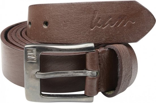 Kam Jeans 913 Jeans Belt Genuine Leather Brown , 3,5cm - Ceintures - Ceintures grandes tailles pour hommes