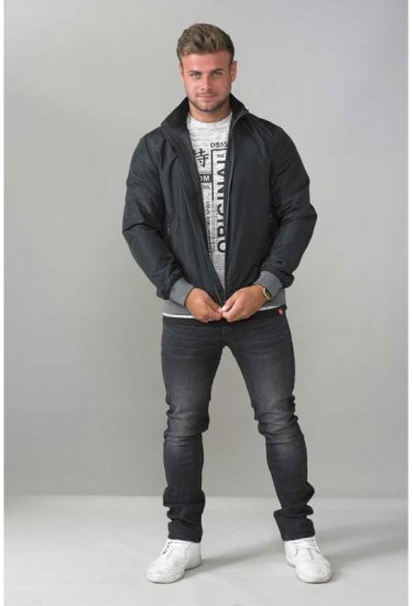 D555 Felix Lightweight Bomber Jacket Black - Vestes - Vestes homme grandes tailles