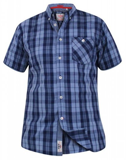 D555 Genoa Short Sleeve Shirt & T-shirt Combo - Chemises - Chemises Grandes Tailles Hommes