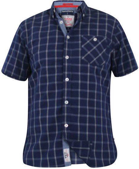 D555 Liberty Short Sleeve Shirt & T-shirt Combo - Chemises - Chemises Grandes Tailles Hommes