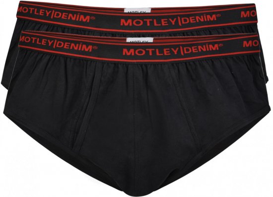 Motley Denim Briefs Black 2-pack - Sous-vêtements & bain - Sous-vêtements Grande Taille