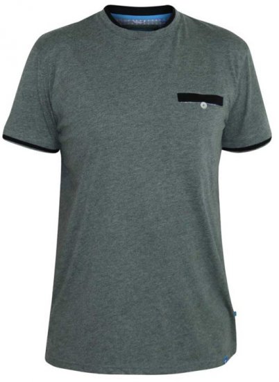D555 Nelly T-shirt Khaki - T-shirts - T-shirts Homme Grande Taille