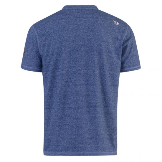 D555 Daniel Grandad T-shirt Denim - T-shirts - T-shirts Homme Grande Taille