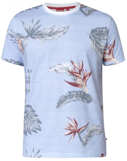 D555 Rufus T-shirt Blue - T-shirts - T-shirts Homme Grande Taille