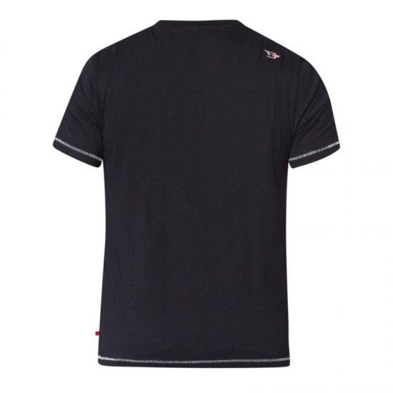 D555 Murray T-shirt Black - T-shirts - T-shirts Homme Grande Taille