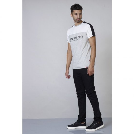 D555 Alvester T-shirt Grey - T-shirts - T-shirts Homme Grande Taille