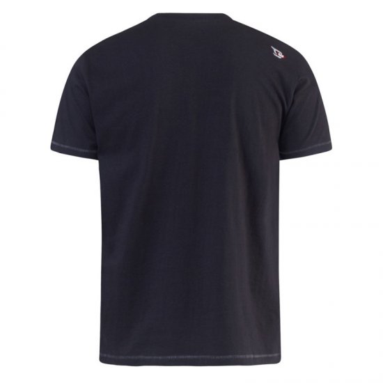 D555 Phillip T-shirt Black - T-shirts - T-shirts Homme Grande Taille