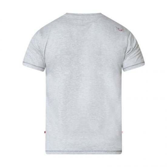 D555 Clive T-shirt Grey - T-shirts - T-shirts Homme Grande Taille