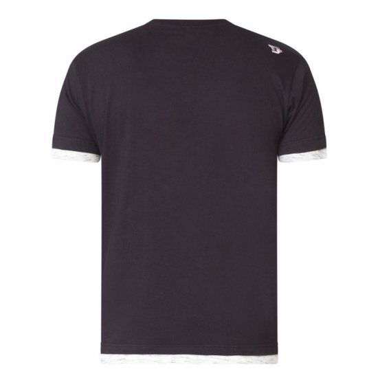 D555 Merlin T-shirt Black - T-shirts - T-shirts Homme Grande Taille