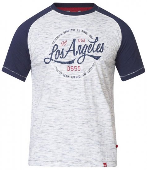 D555 Judson T-shirt Navy - T-shirts - T-shirts Homme Grande Taille