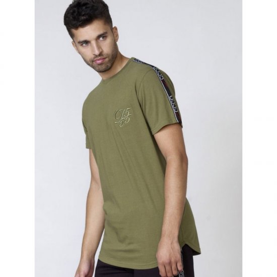 D555 Kambria Couture T-shirt Khaki - T-shirts - T-shirts Homme Grande Taille