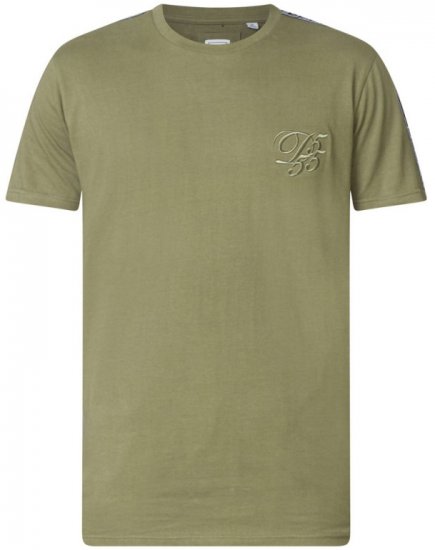 D555 Kambria Couture T-shirt Khaki - T-shirts - T-shirts Homme Grande Taille