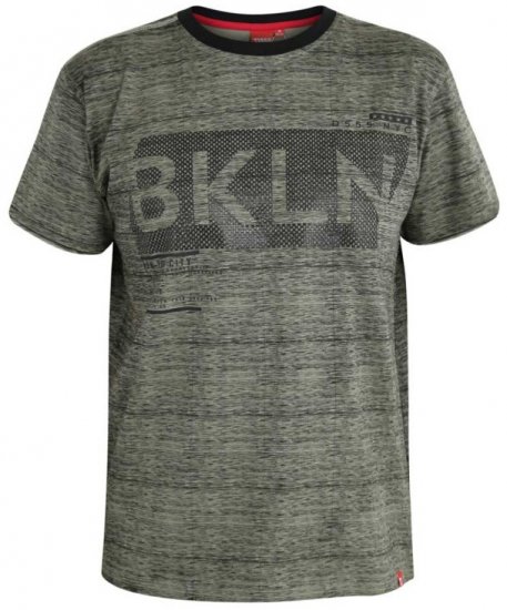 D555 NewYork Brooklyn T-shirt Khaki - T-shirts - T-shirts Homme Grande Taille