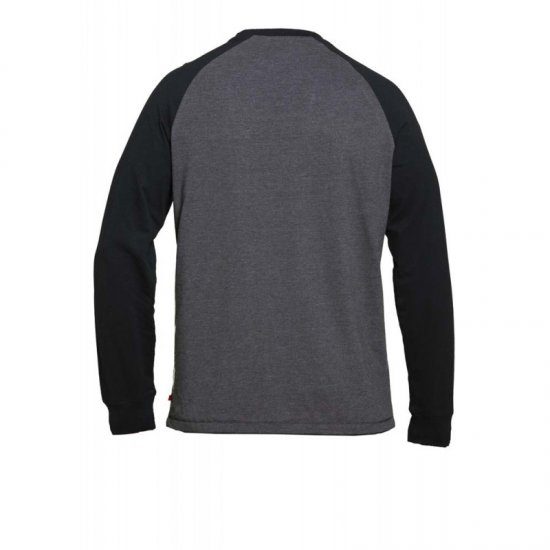 D555 Illinois Long Sleeve T-shirt Charcoal - T-shirts - T-shirts Homme Grande Taille