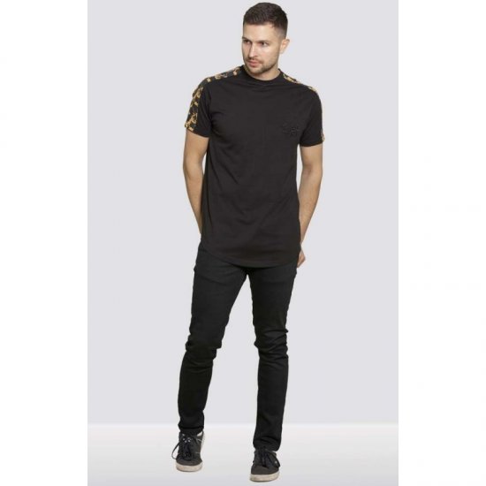 D555 Damien Couture T-shirt Black - T-shirts - T-shirts Homme Grande Taille