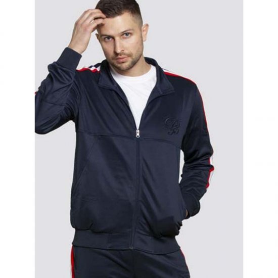 D555 Brookes Couture Zip Up Navy - Sweatshirts & hoodies - Sweatshirts/Hoodies grande taille homme