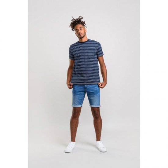 D555 Caspian T-shirt Navy - T-shirts - T-shirts Homme Grande Taille