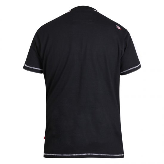 D555 Walton T-shirt Black - T-shirts - T-shirts Homme Grande Taille