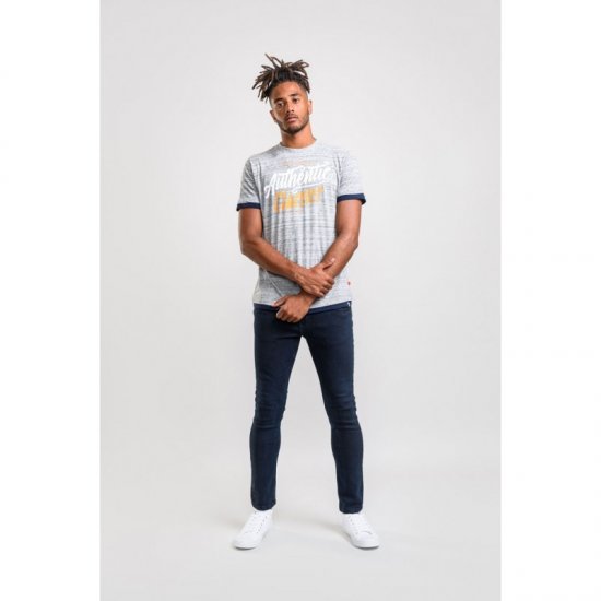 D555 Finn T-shirt Grey - T-shirts - T-shirts Homme Grande Taille