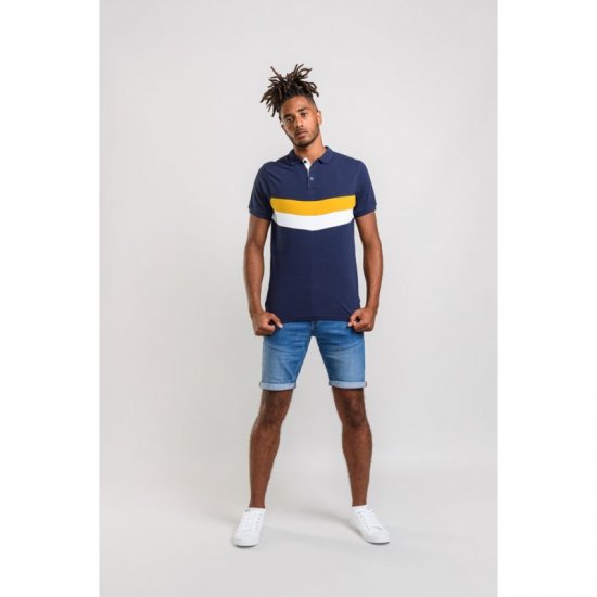 D555 Hopkins Polo Navy - Polos - Polos homme grande taille