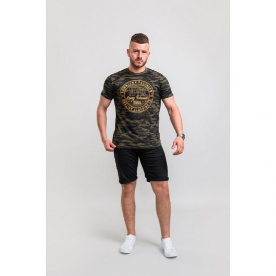 D555 Thompson T-shirt Jungle Camo - T-shirts - T-shirts Homme Grande Taille