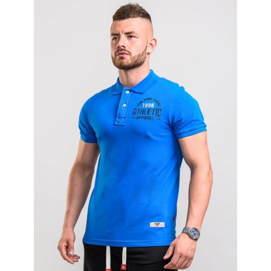 D555 Parker Polo Blue - Polos - Polos homme grande taille