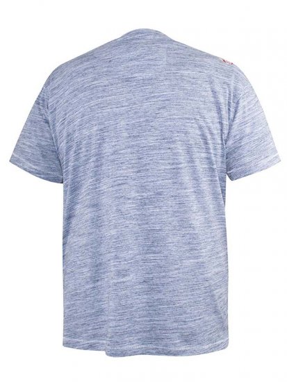 D555 Hobart LA Printed T-Shirt Blue - T-shirts - T-shirts Homme Grande Taille