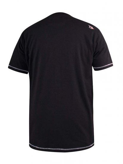 D555 Willoughby NYC Dot Printed T-Shirt Black - T-shirts - T-shirts Homme Grande Taille
