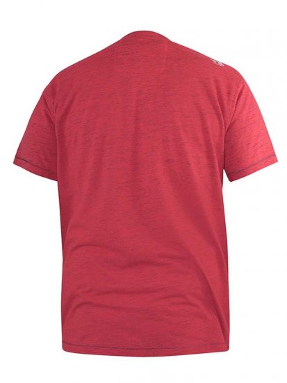 D555 Brisbane Santa Monica Route 66 Printed T-Shirt Red - T-shirts - T-shirts Homme Grande Taille