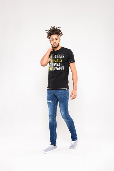 D555 Salford Save Water Drink Beer T-shirt Black - T-shirts - T-shirts Homme Grande Taille