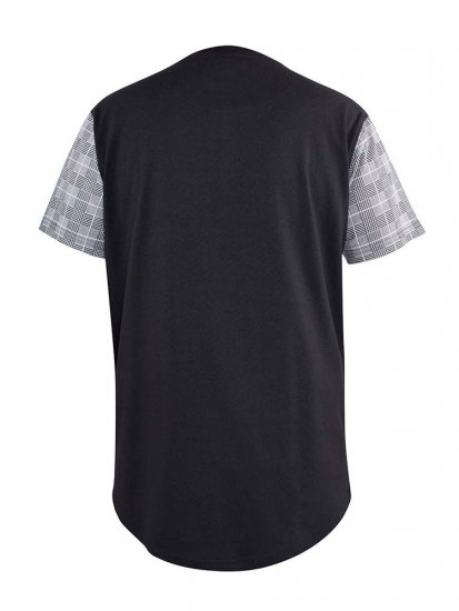 D555 Vista Couture Cut And Sew Curved Hem T-Shirt - T-shirts - T-shirts Homme Grande Taille