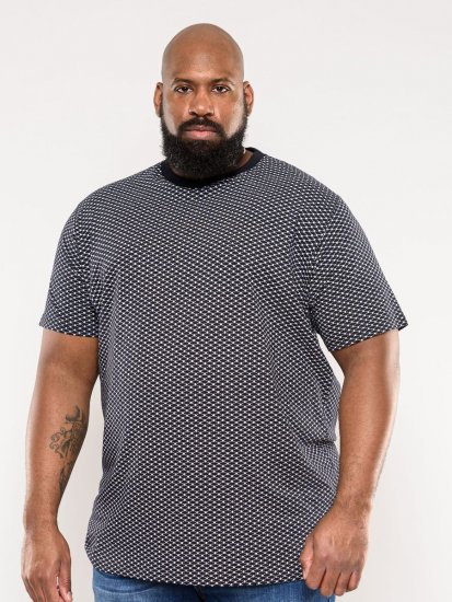 D555 Canton T-shirt Navy - T-shirts - T-shirts Homme Grande Taille