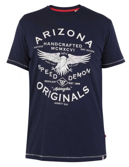 D555 Ashburton Printed T-Shirt - T-shirts - T-shirts Homme Grande Taille