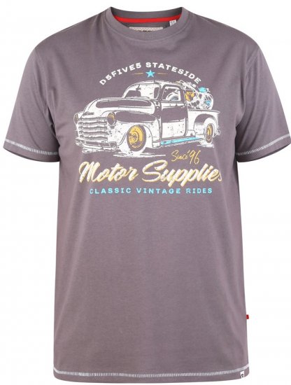 D555 BARMING Printed T-Shirt - T-shirts - T-shirts Homme Grande Taille