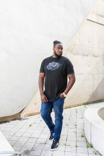 D555 CHINFORD Live To Ride Motorbike T-Shirt - T-shirts - T-shirts Homme Grande Taille