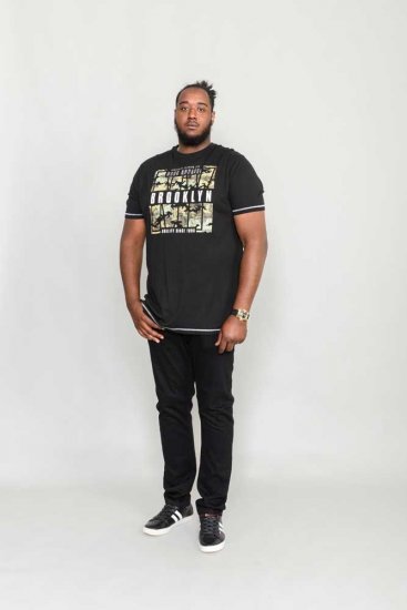 D555 BRICKET Camo Brooklyn T-Shirt - T-shirts - T-shirts Homme Grande Taille