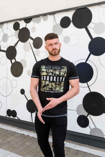 D555 BRICKET Camo Brooklyn T-Shirt - T-shirts - T-shirts Homme Grande Taille
