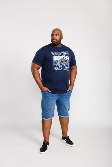 D555 Prestwick Florida Floral Printed T-Shirt - T-shirts - T-shirts Homme Grande Taille