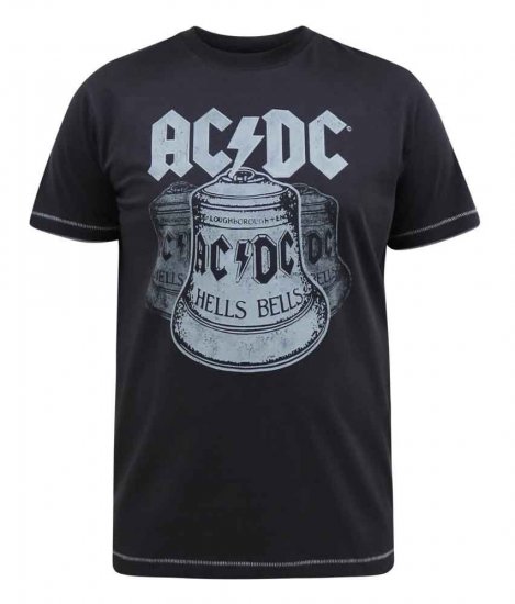 D555 Highway Official AC/DC Hells Bells Printed T- Shirt - T-shirts - T-shirts Homme Grande Taille