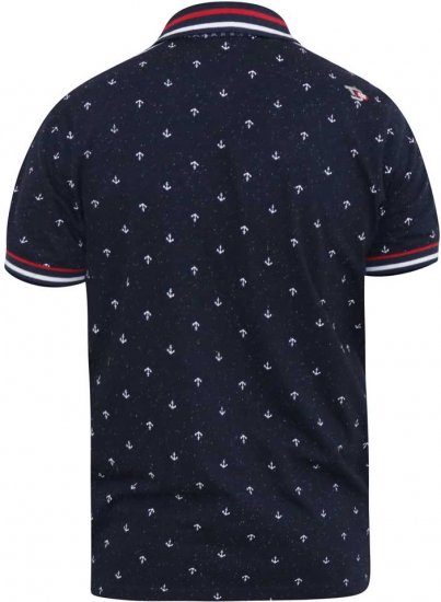 D555 SWINDON Print Polo Shirt - Polos - Polos homme grande taille