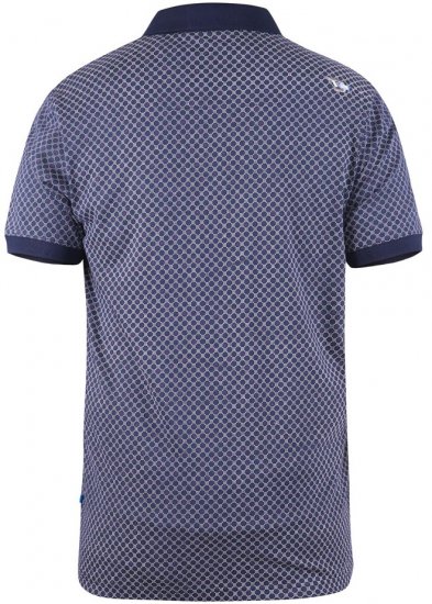 D555 AXFORD Print Polo Shirt - Polos - Polos homme grande taille